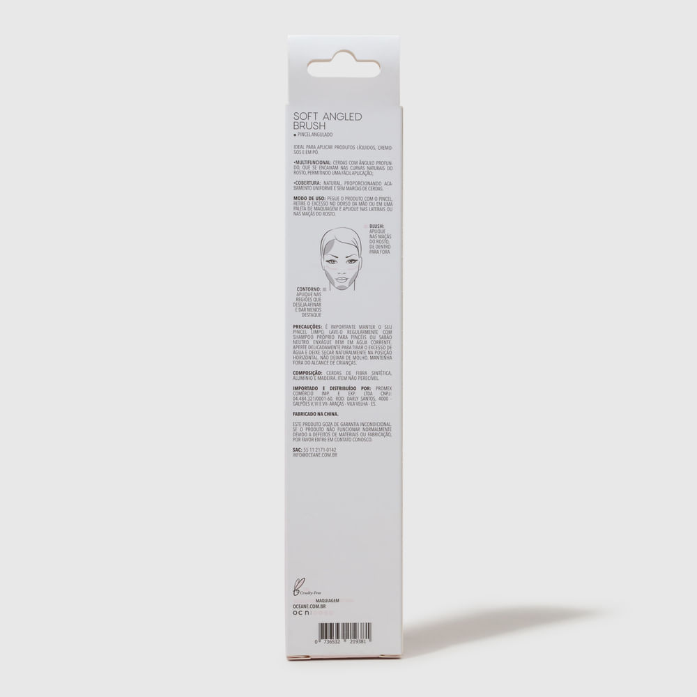 Pincel de Maquiagem Multifuncional Angulado - Soft Angled Brush Ocn2 - Imagem 4