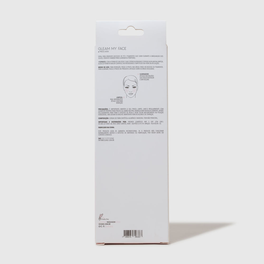 Pincel Leque - Gleam My Face Ocn18 - Imagem 4
