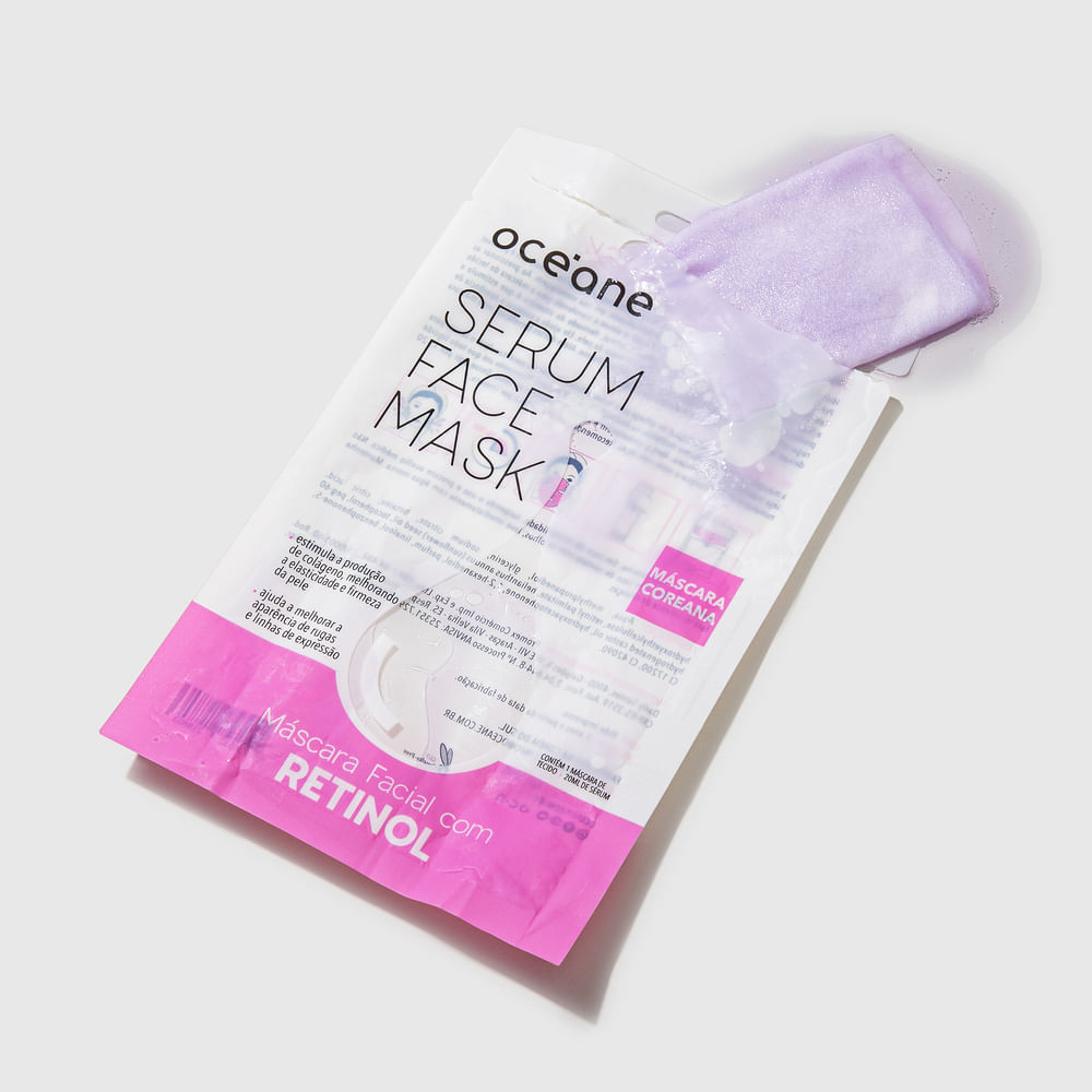 Máscara Facial com Retinol - Serum Face Mask 20ml - Imagem 4