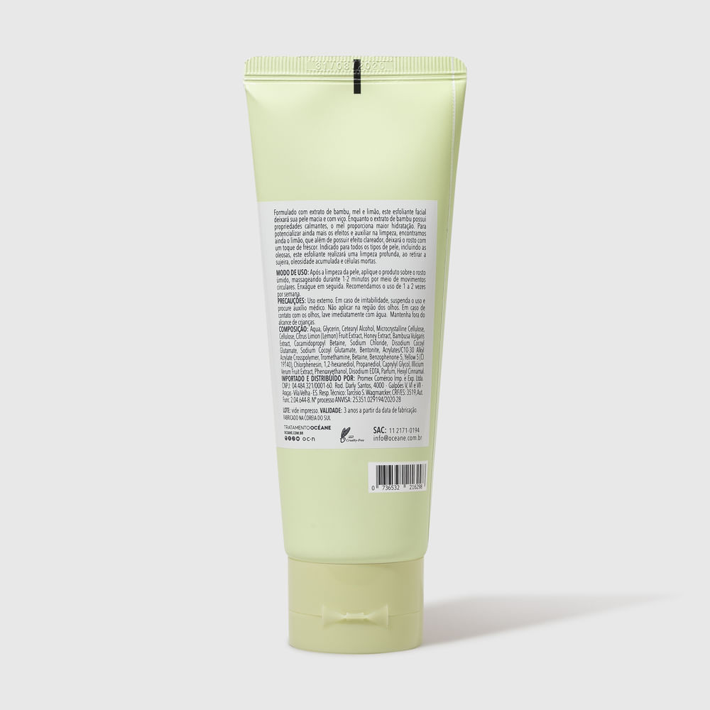Esfoliante Facial com Extrato de Bambu - Facial Scrub 100ml - Imagem 3