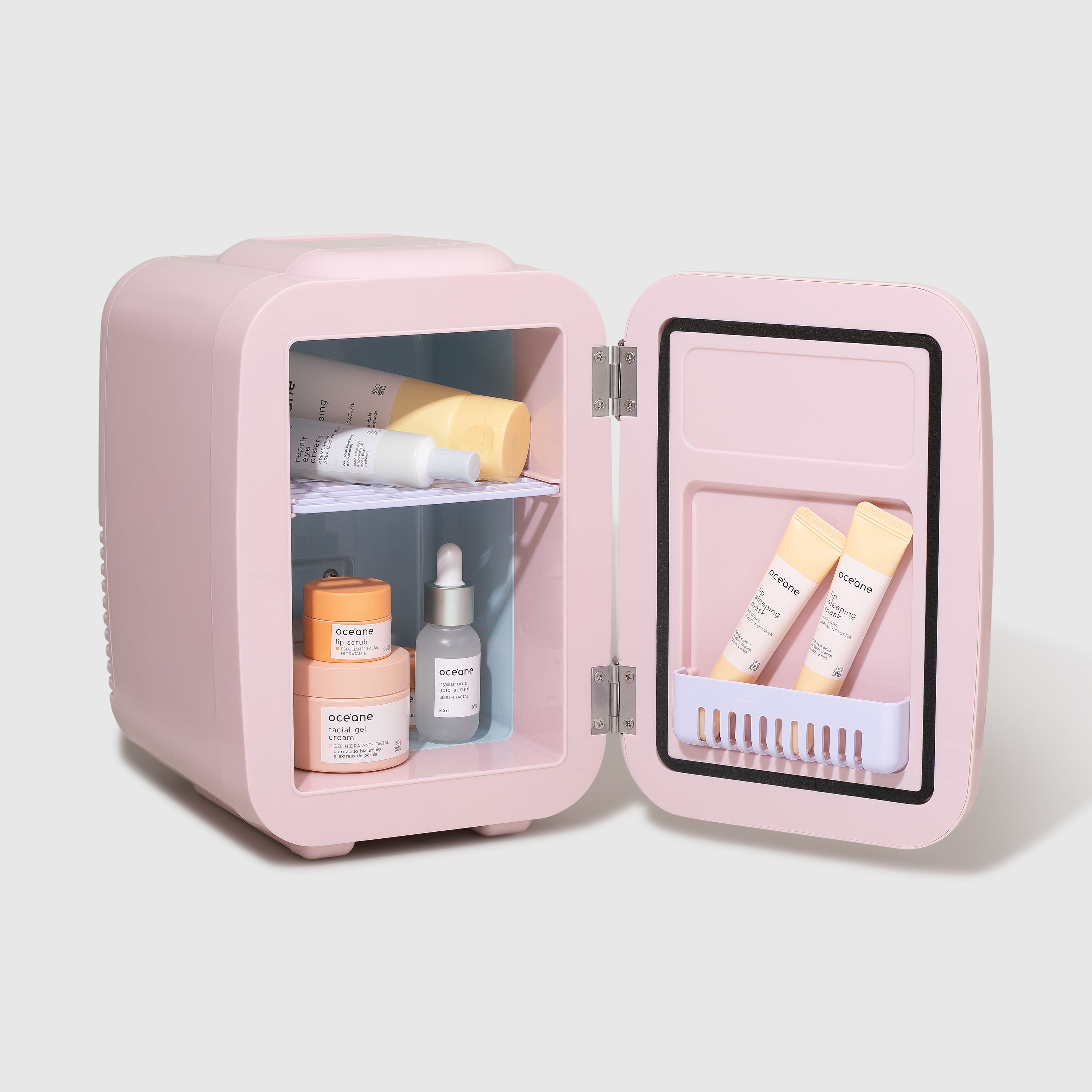 Mini Geladeira Rosa - Skincare Fridge 4l - Imagem 4