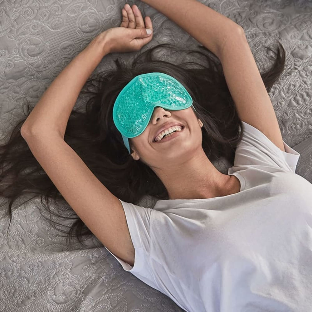 Máscara para Olhos em Gel Verde - Hot & Cold Gel Eye Mask - Imagem 4