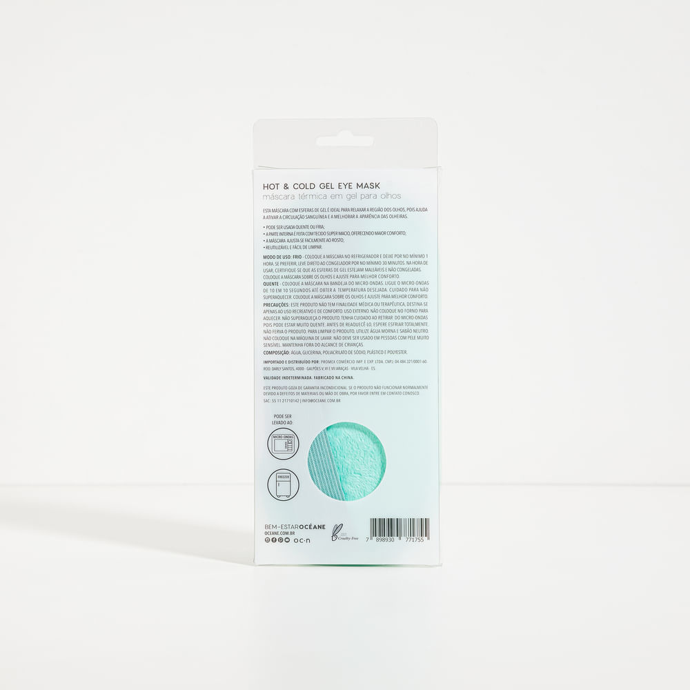Máscara para Olhos em Gel Verde - Hot & Cold Gel Eye Mask - Imagem 5