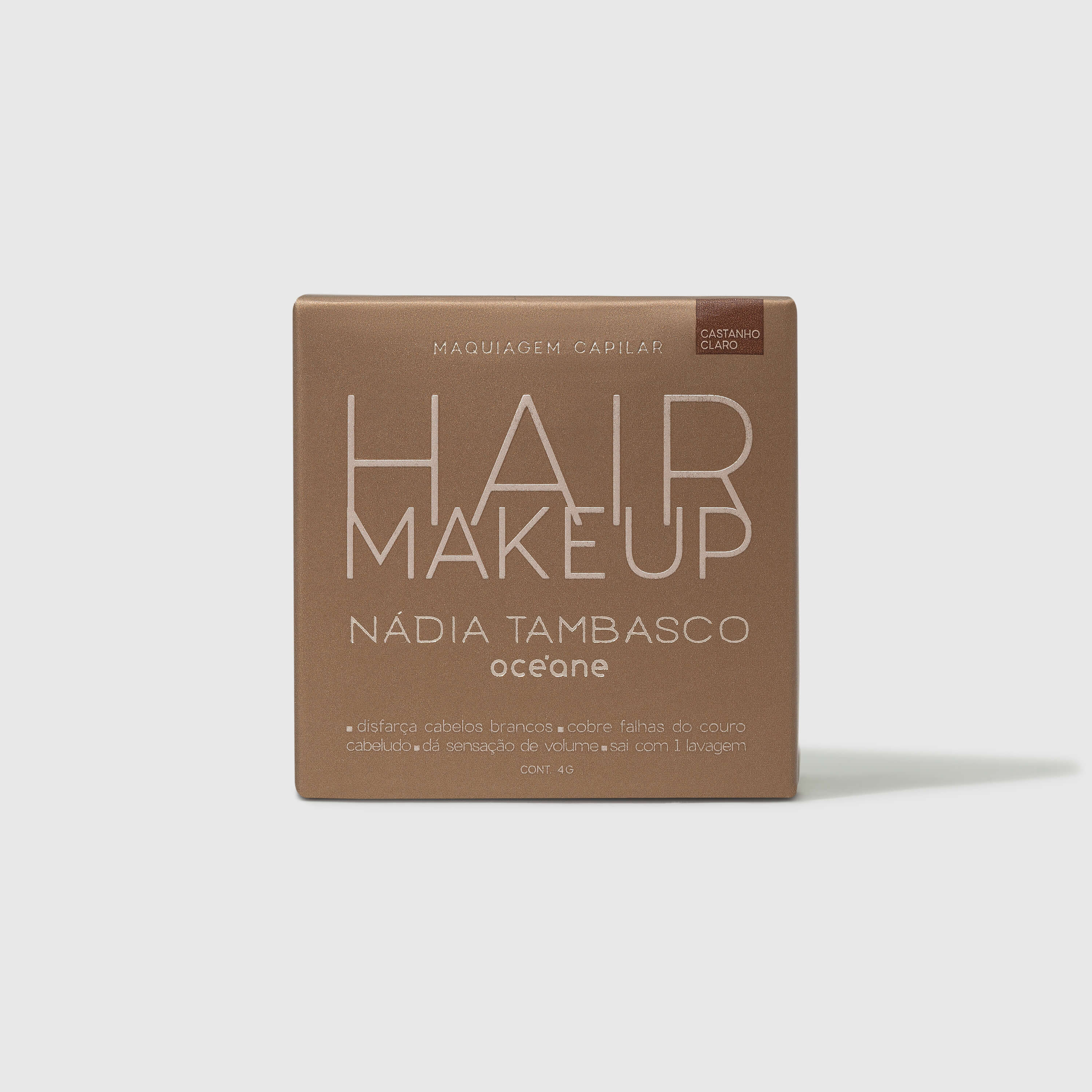 Maquiagem Capilar Castanho Claro Nádia Tambasco By Océane - Hair Makeup 4g - Imagem 5