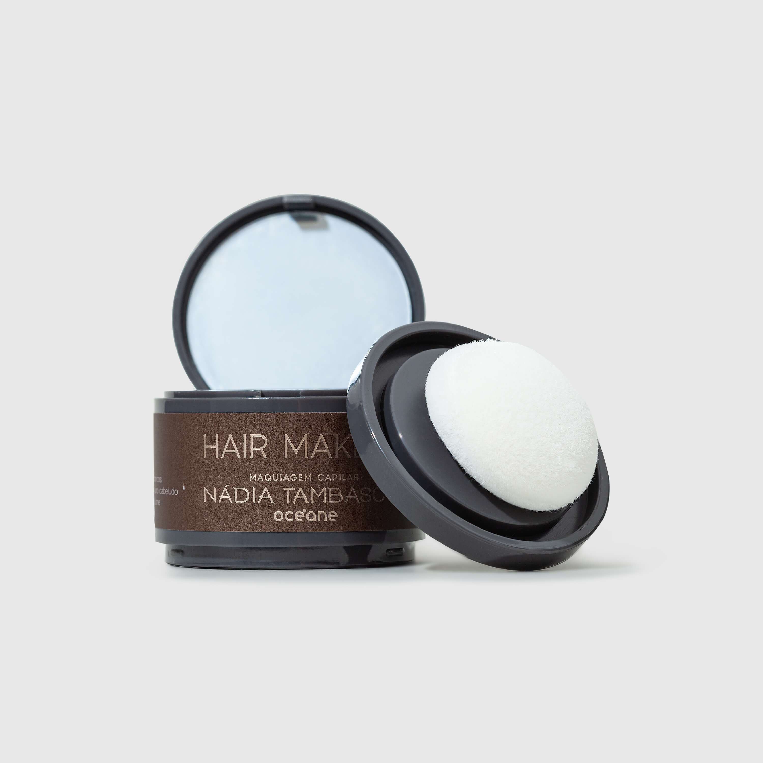 Kit Retoque Sobrancelhas - Maquiagem Capilar Castanho Escuro + Pincel para Sobrancelhas (2 Produtos) - Imagem 2