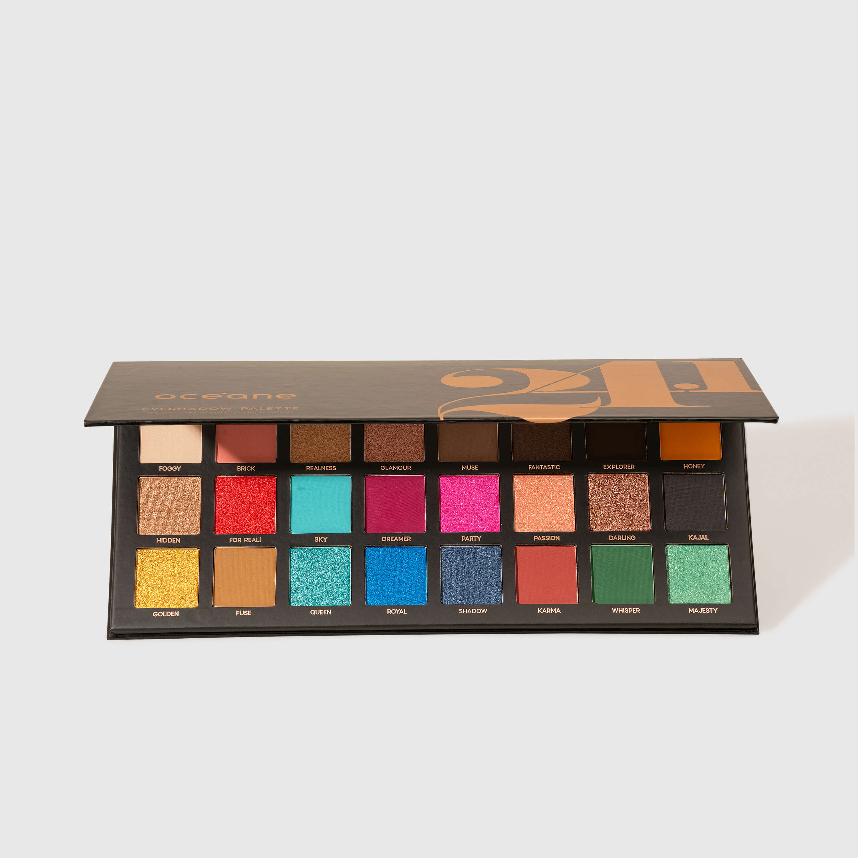Kit Paleta de Sombras 24.1 Cores + 2 Pincéis (3 Produtos) - Imagem 2