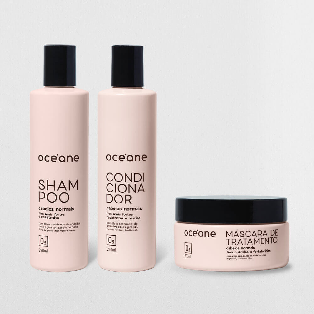 Kit Completo para Cabelos Normais (shampoo + Condicionador + Máscara)