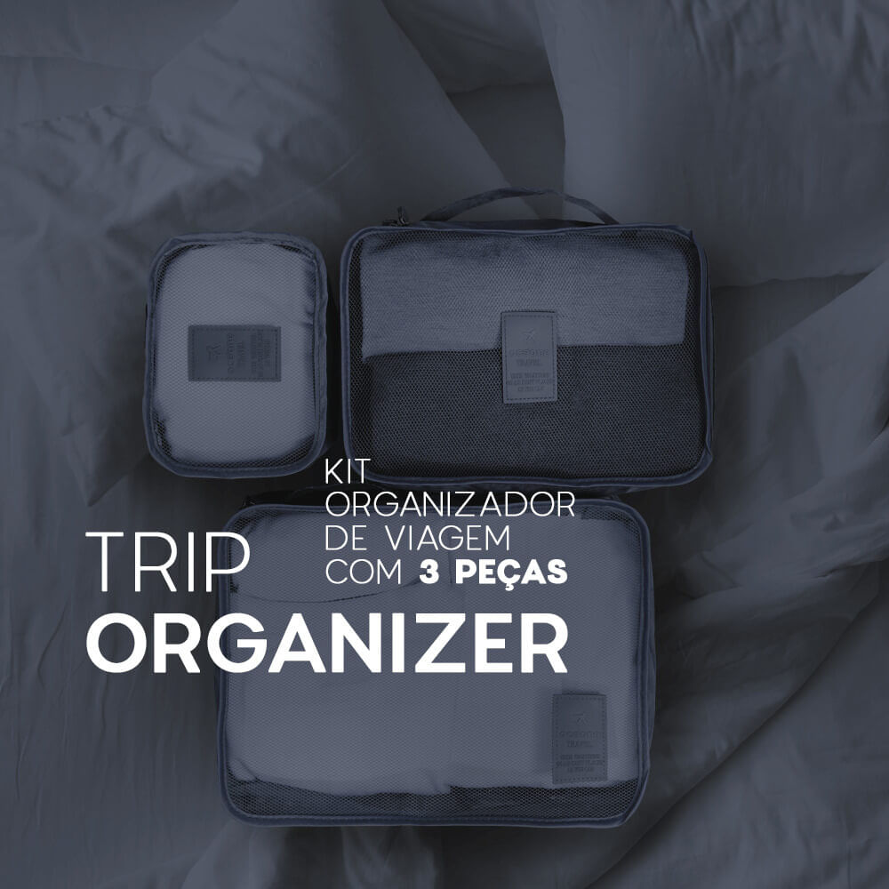 Organizador de Viagem Cinza - Trip Organizer 3un - Imagem 2