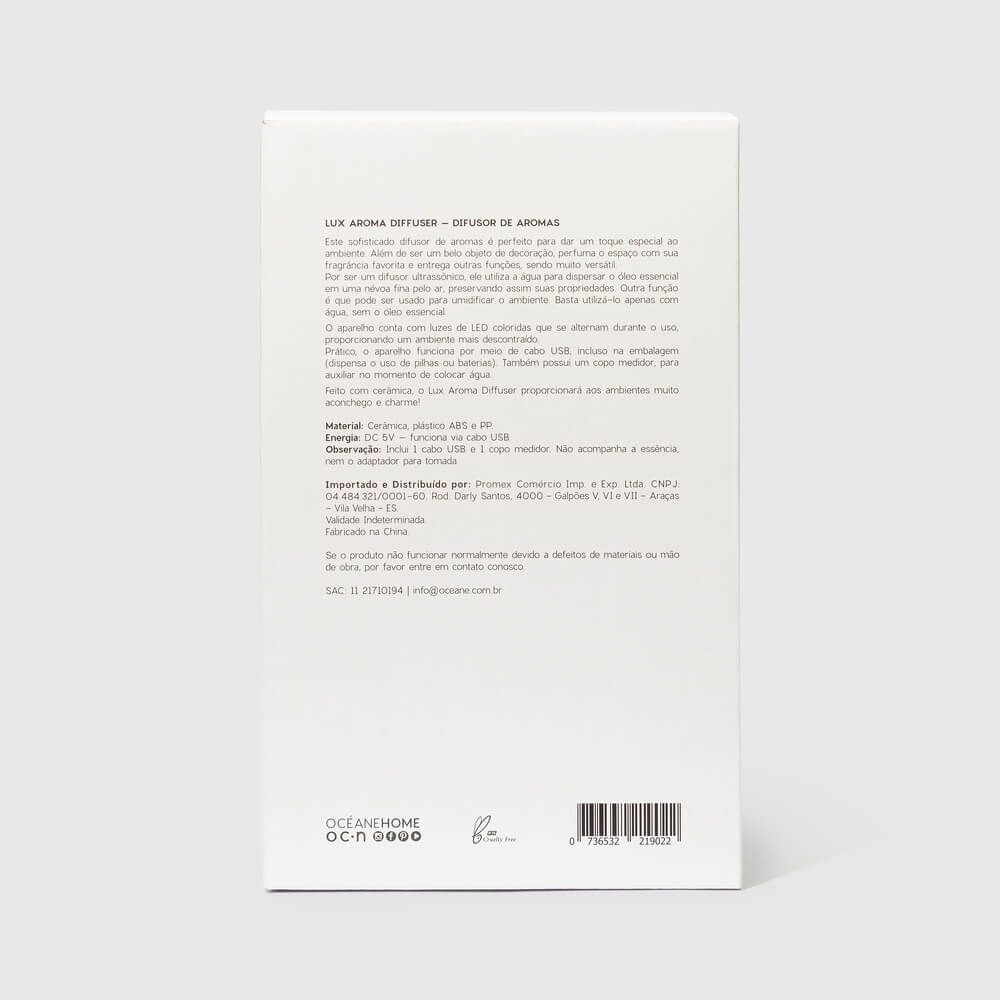 Difusor de Aromas Branco - Lux Aroma Diffuser - Imagem 7