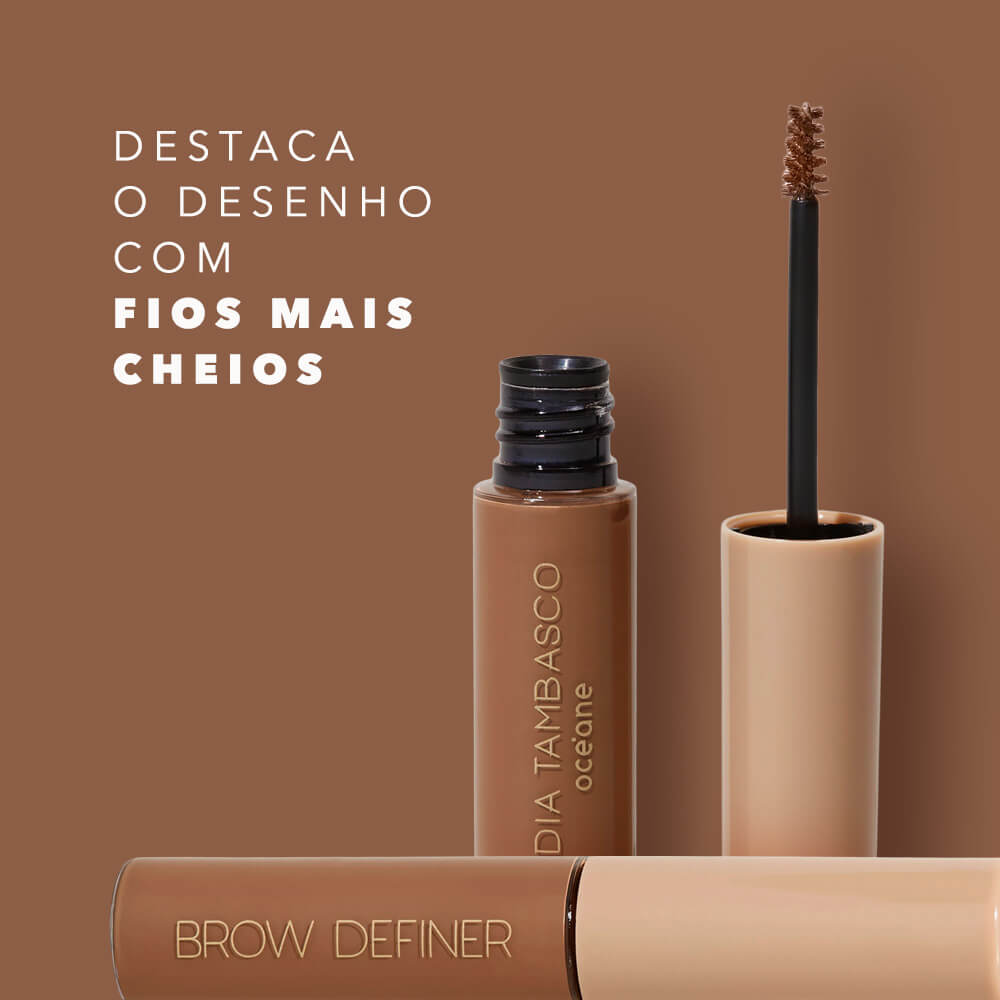 Máscara de Sobrancelha Castanho Claro Nádia Tambasco By Océane - Brow Definer Light Brown 5ml - Imagem 3