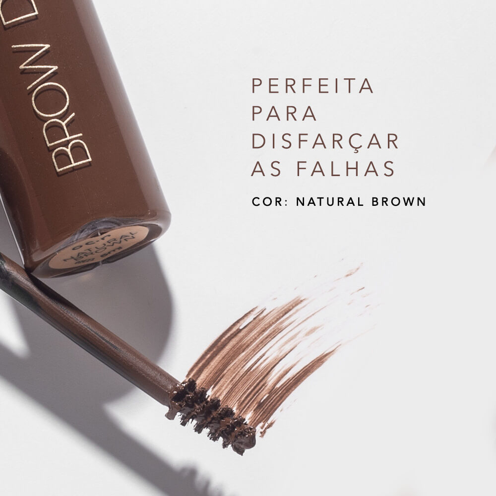 Máscara de Sobrancelha Castanho Nádia Tambasco By Océane - Brow Definer Natural Brown 5ml - Imagem 2