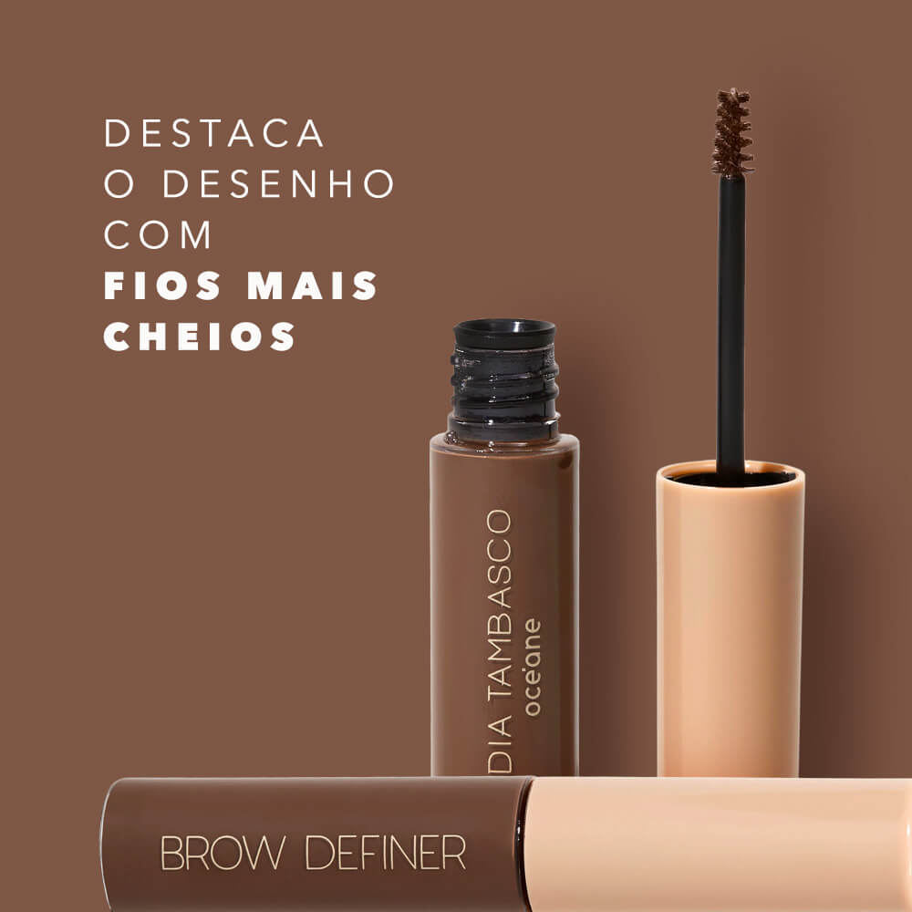 Máscara de Sobrancelha Castanho Nádia Tambasco By Océane - Brow Definer Natural Brown 5ml - Imagem 3