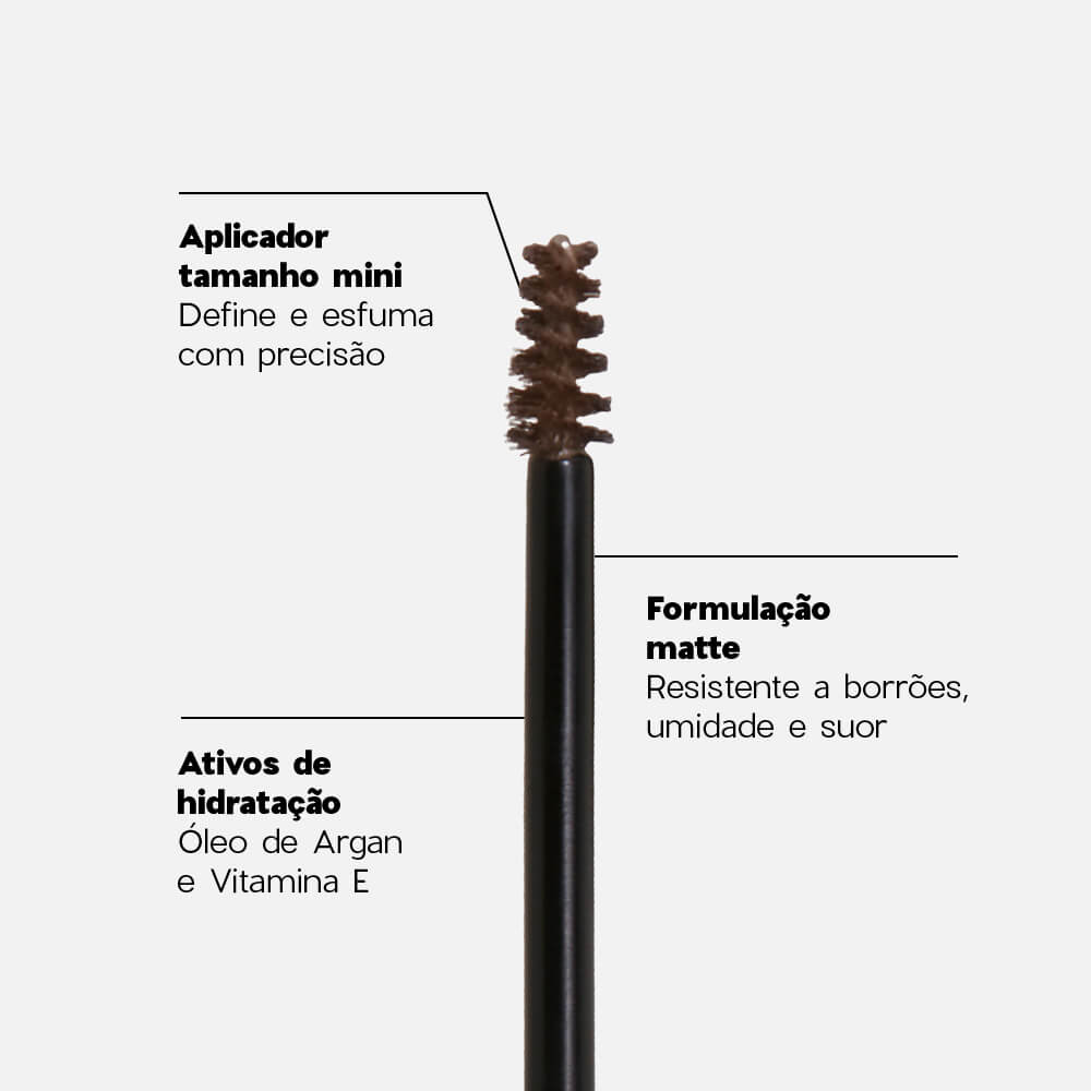 Máscara de Sobrancelha Castanho Nádia Tambasco By Océane - Brow Definer Natural Brown 5ml - Imagem 4