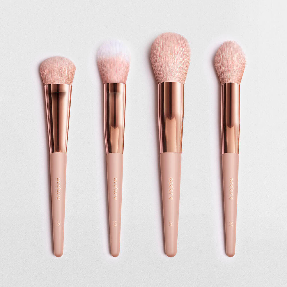 Kit Pincéis de Maquiagem para Face (4 Produtos)