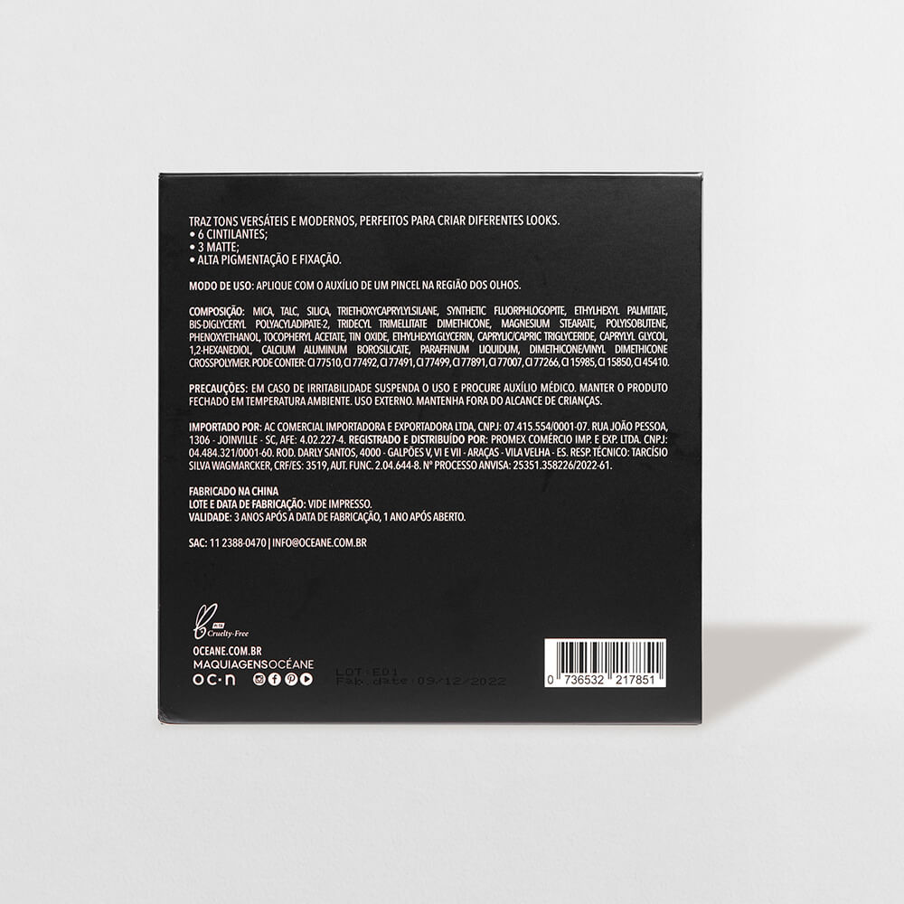 Paleta de Sombras - Unique Palette Océane Edition 25g - Imagem 8