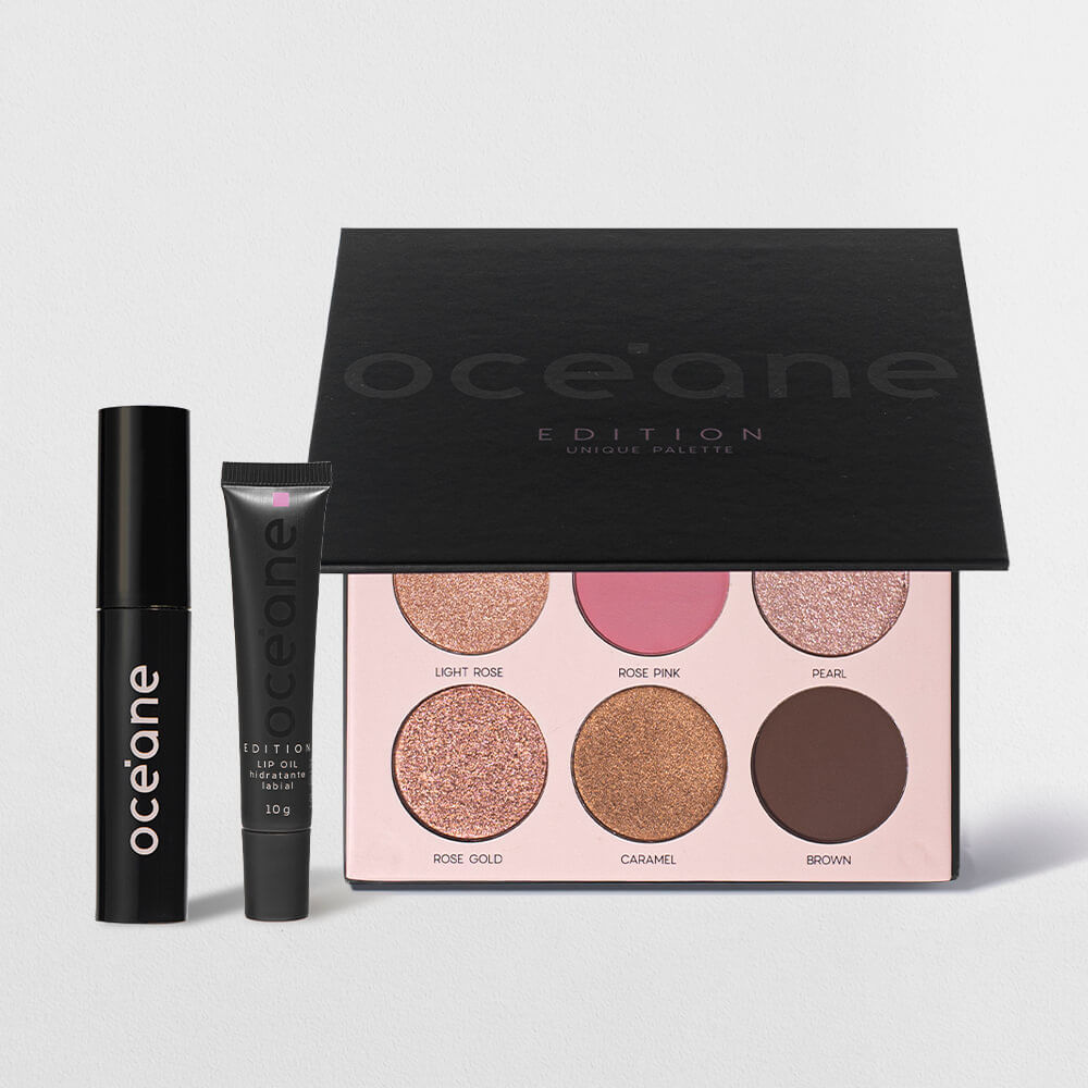 Kit Maquiagem Rosa Unique Océane Edition (3 Produtos)