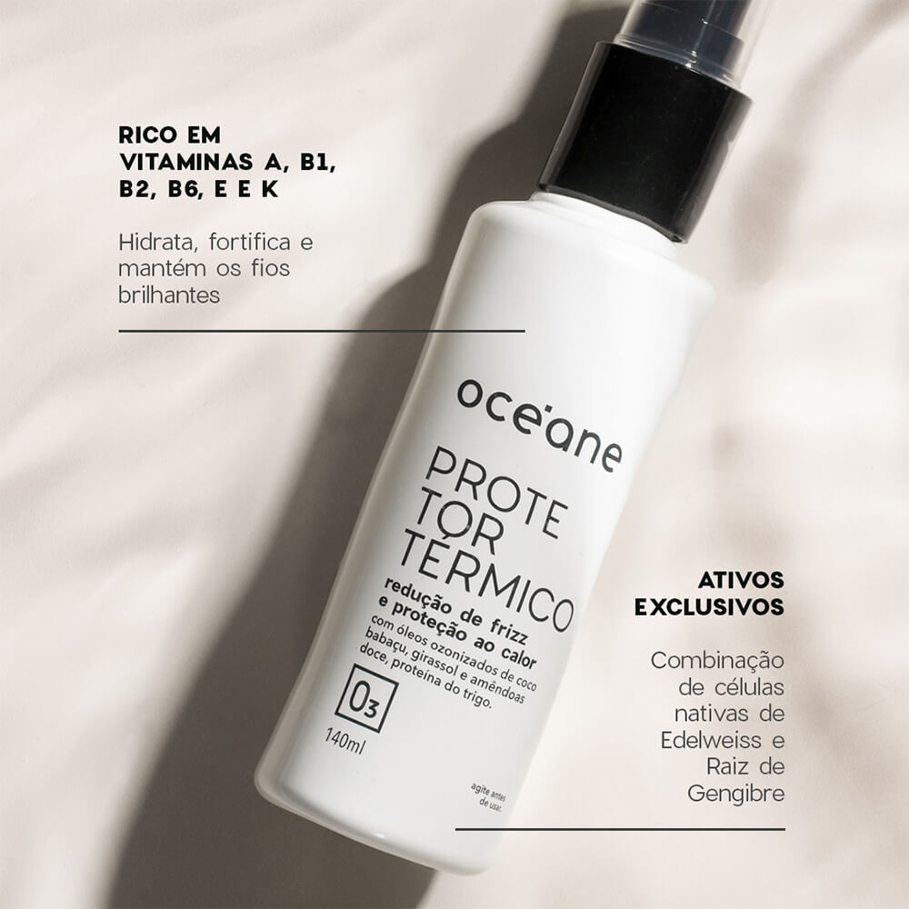 Kit Cabelo de Salão - Reconstrutor + Protetor Térmico + Óleo Finalizador + Perfume (4 Produtos) - Imagem 3