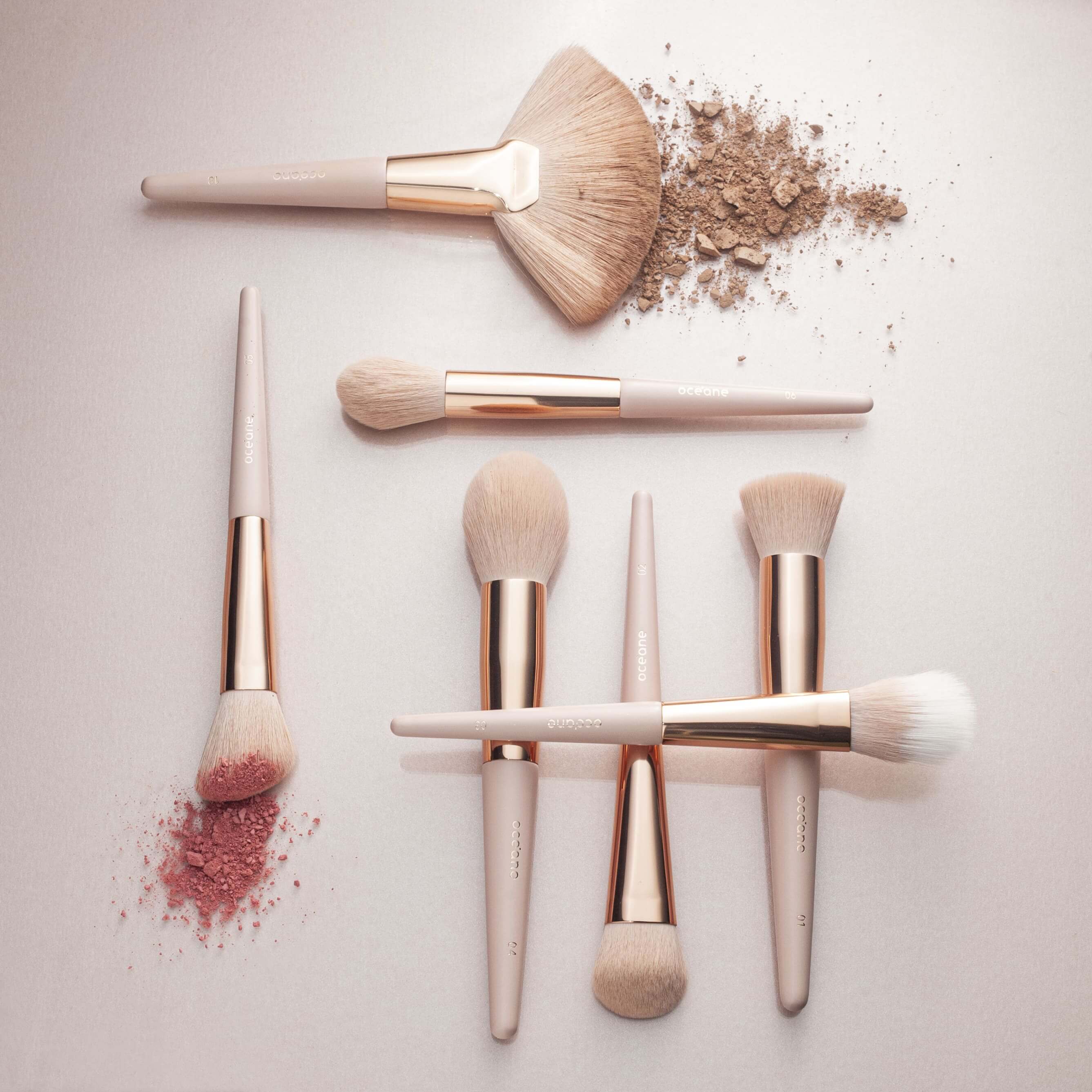 Kit Pincéis de Maquiagem para Pele Océane - Imagem 2