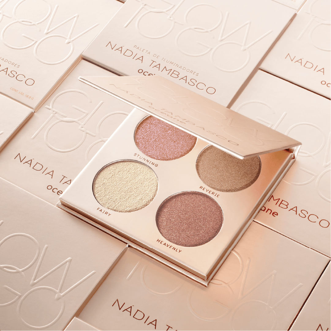 Kit Paleta de Iluminadores + Pincel Nádia Tambasco By Océane (2 Produtos) - Imagem 4