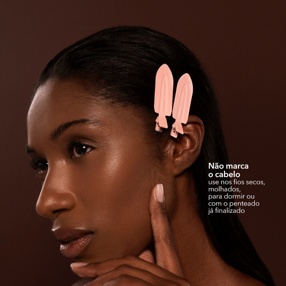 Kit Acessórios para Make – Presilha de Cabelo Rosa + Mini Esponja Océane Edition (2 Produtos) - Imagem 4
