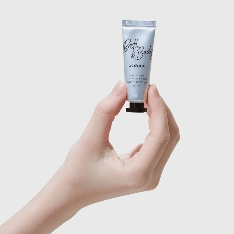 Creme para Mãos com Óleo de Macadâmia - Hand Cream Sweet Cotton 10ml - Imagem 3