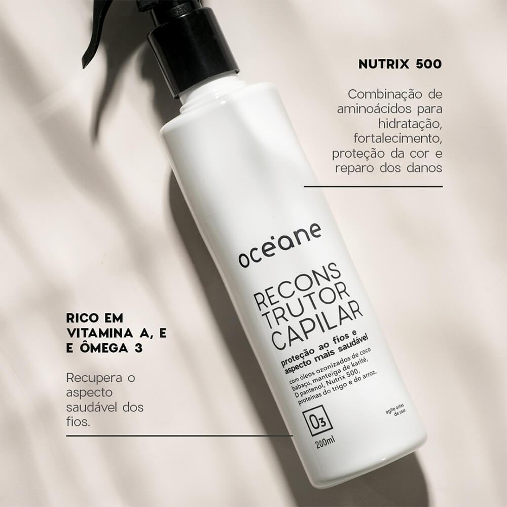 Kit Reconstrutor Capilar Escova de Cabelo - Imagem 2