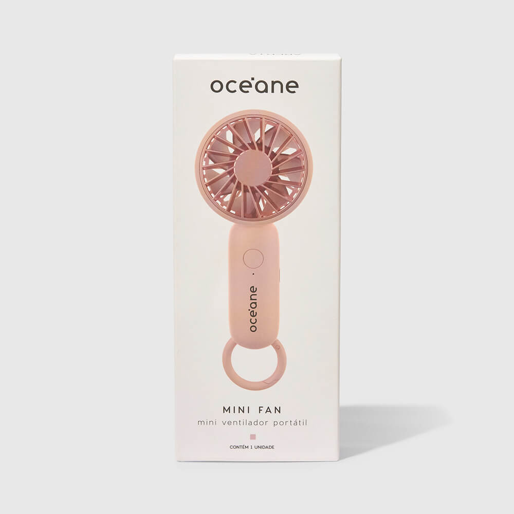 Mini Ventilador Portátil Rosa - Imagem 3