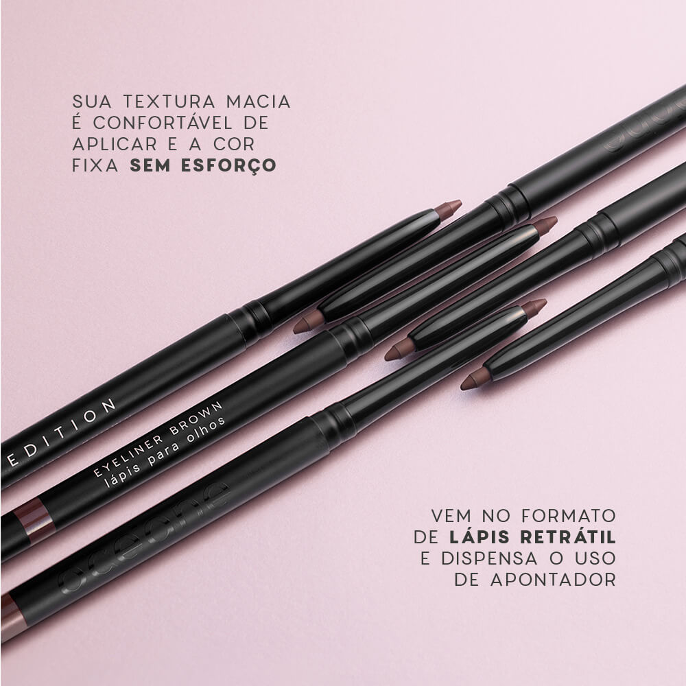 Kit Lápis de Olhos Marrom Lápis de Olhos Preto Paleta de Sombras Galaxy Océane Edition - Imagem 8