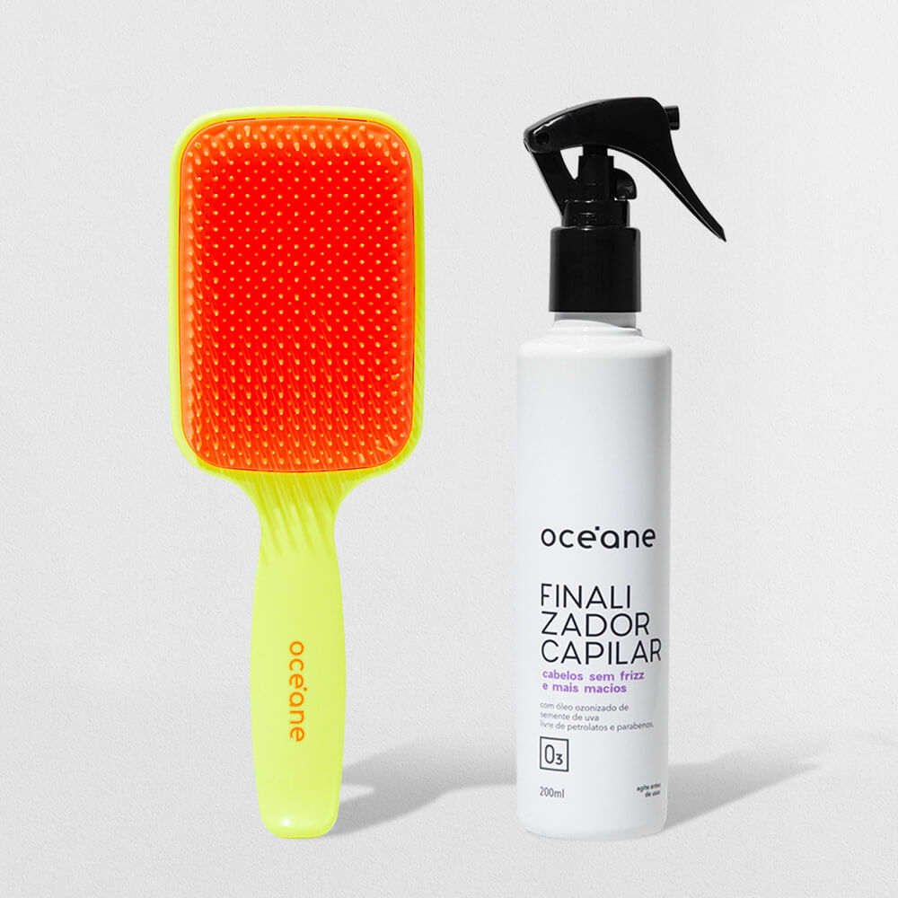 Kit Finalizador Capilar Anti-Frizz Escova de Cabelo