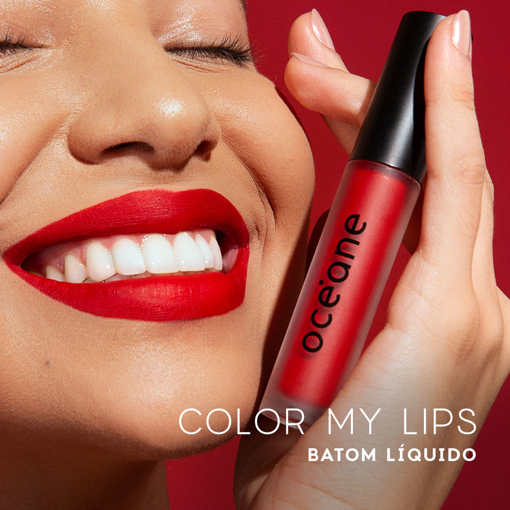 Kit Batom Líquido Vermelho + Brilho Labial Océane Edition (2 Produtos) - Imagem 6
