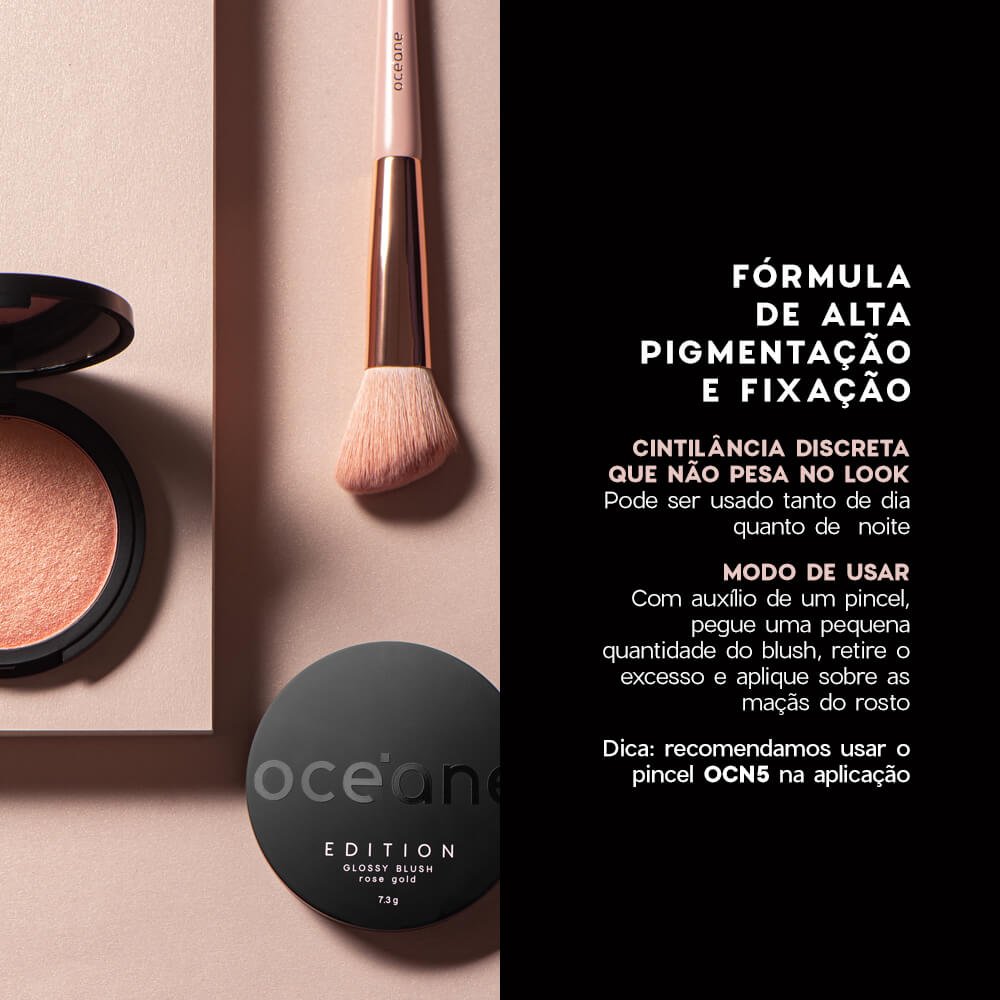 Kit Blush Cintilante Rose Gold + Lip Oil Blossom Océane Edition (2 Produtos) - Imagem 5