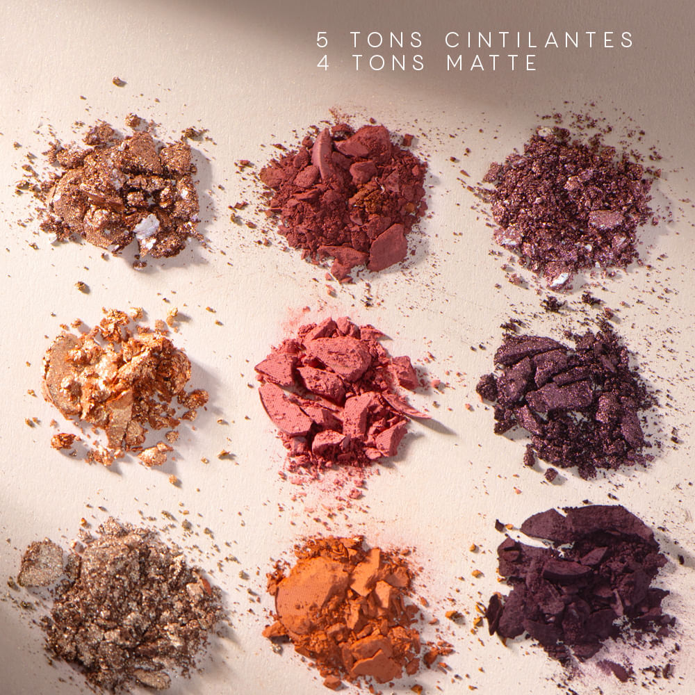 Kit Paleta de Sombras + Revitalizador Labial Rosa Nádia Tambasco By Océane (2 Produtos) - Imagem 4