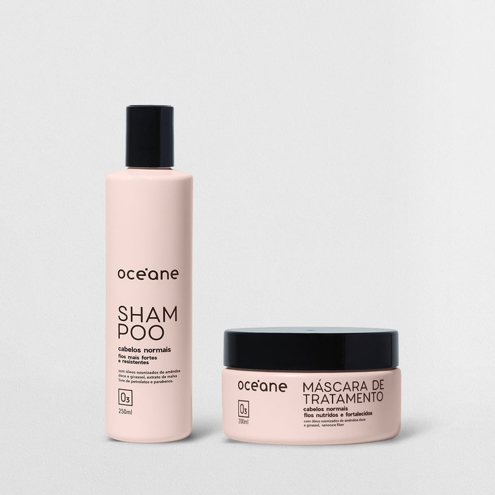 Kit Máscara de Tratamento + Shampoo para Cabelos Normais Océane (2 Produtos)