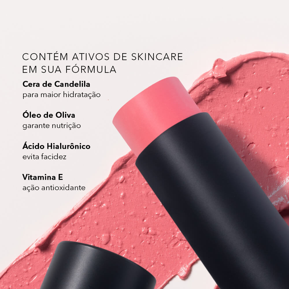 Kit Blush em Bastão Rosa Claro + Contorno em Bastão Marrom Claro Océane Edition (2 Produtos) - Imagem 4