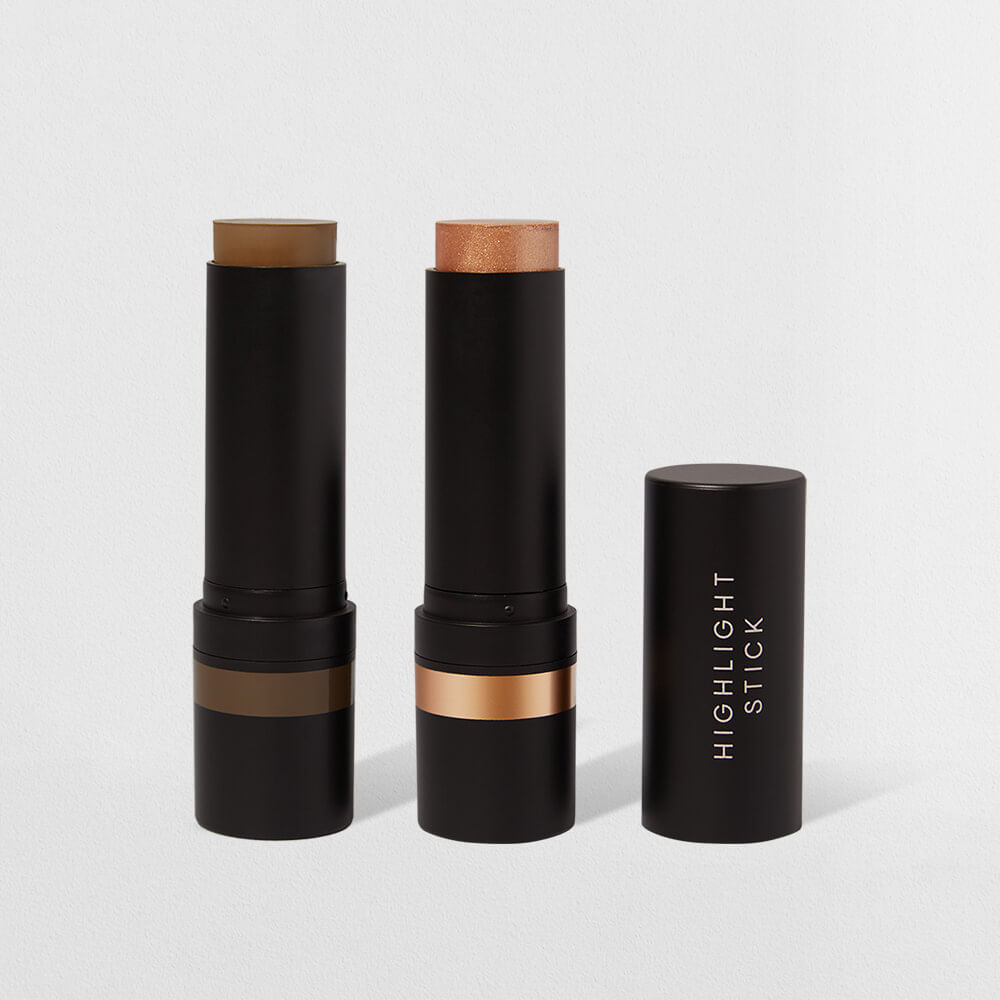 Kit Contorno em Bastão Marrom Médio + Iluminador em Bastão Bronze Océane Edition (2 Produtos)