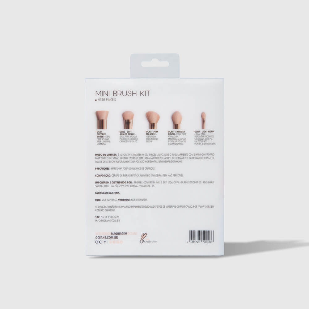 Mini Kit com 5 Pincéis - Mini Brush Kit - Imagem 8