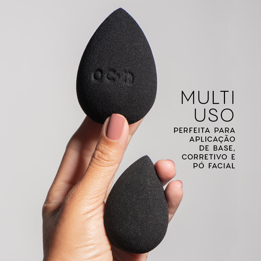 Kit Nécessaire Preto Daily Makeup + Esponja de Maquiagem + Hair Clip (3 Produtos) - Imagem 3