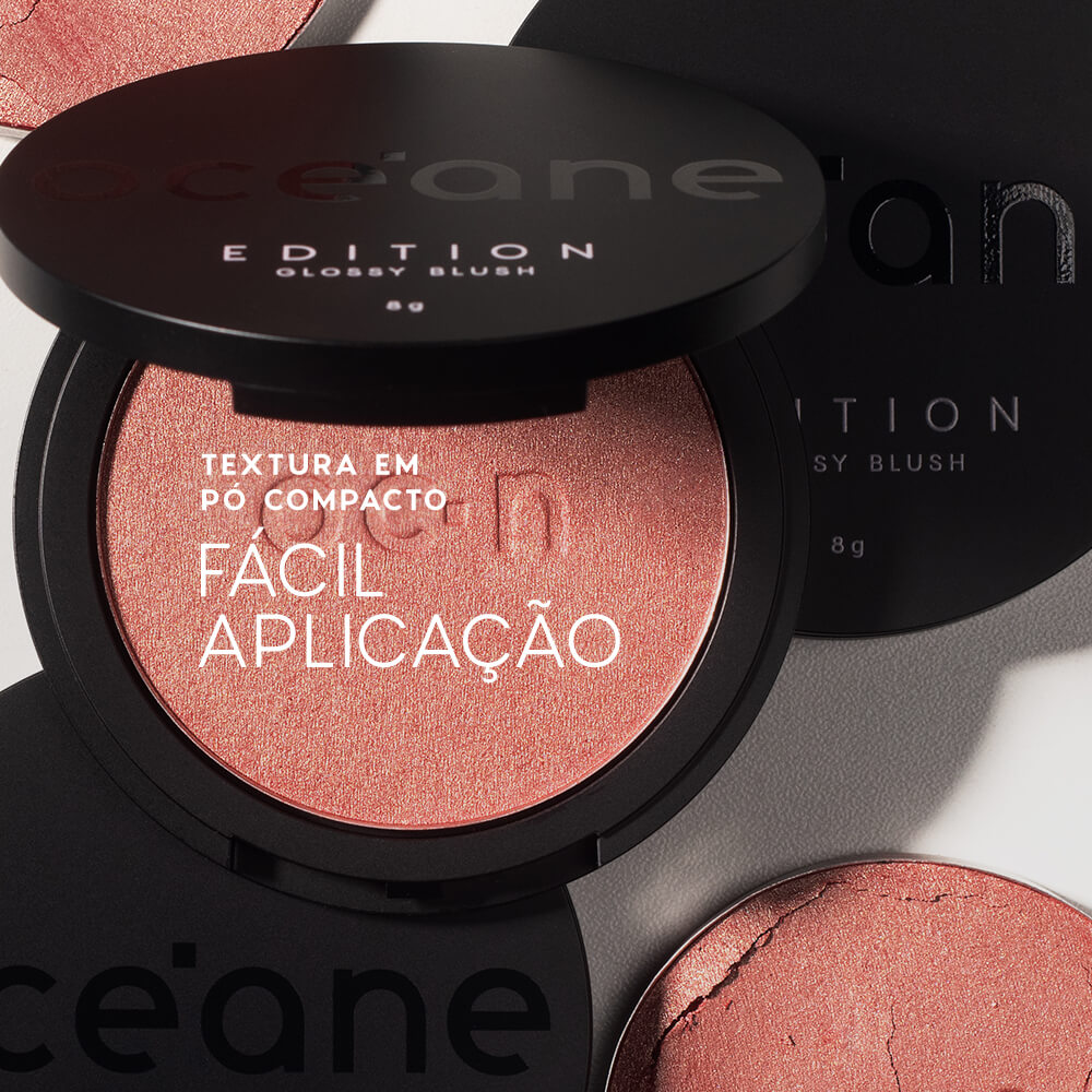 Blush Cintilante - Glossy Blush Rose Pink Océane Edition 8g - Imagem 3