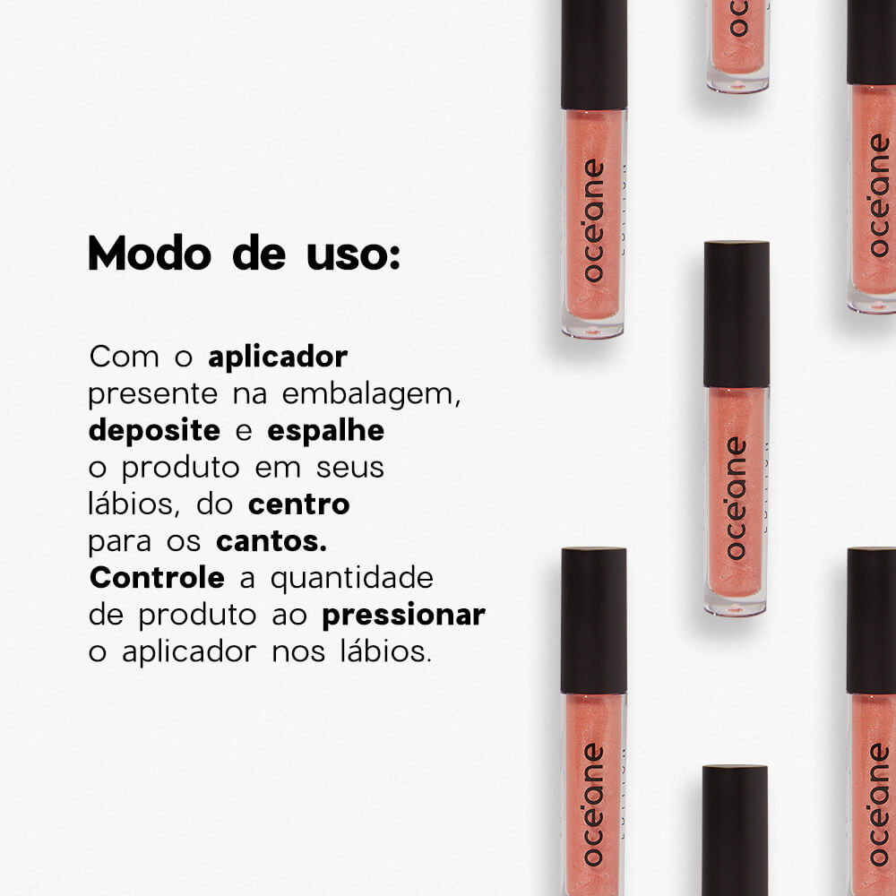 Brilho Labial Rosa Claro - Glossy Me Natural Rose Océane Edition 4g - Imagem 6