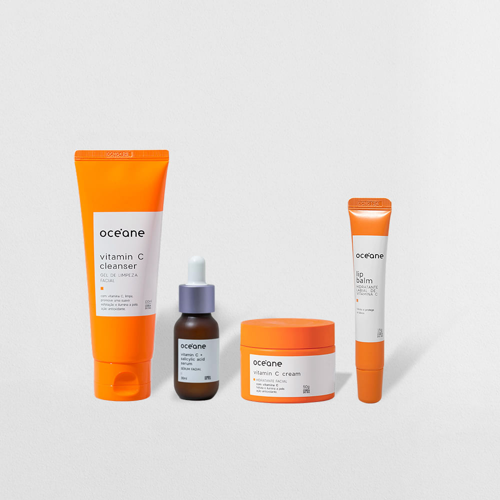 Kit Skincare Rotina Básica Vitamina C (4 Produtos)