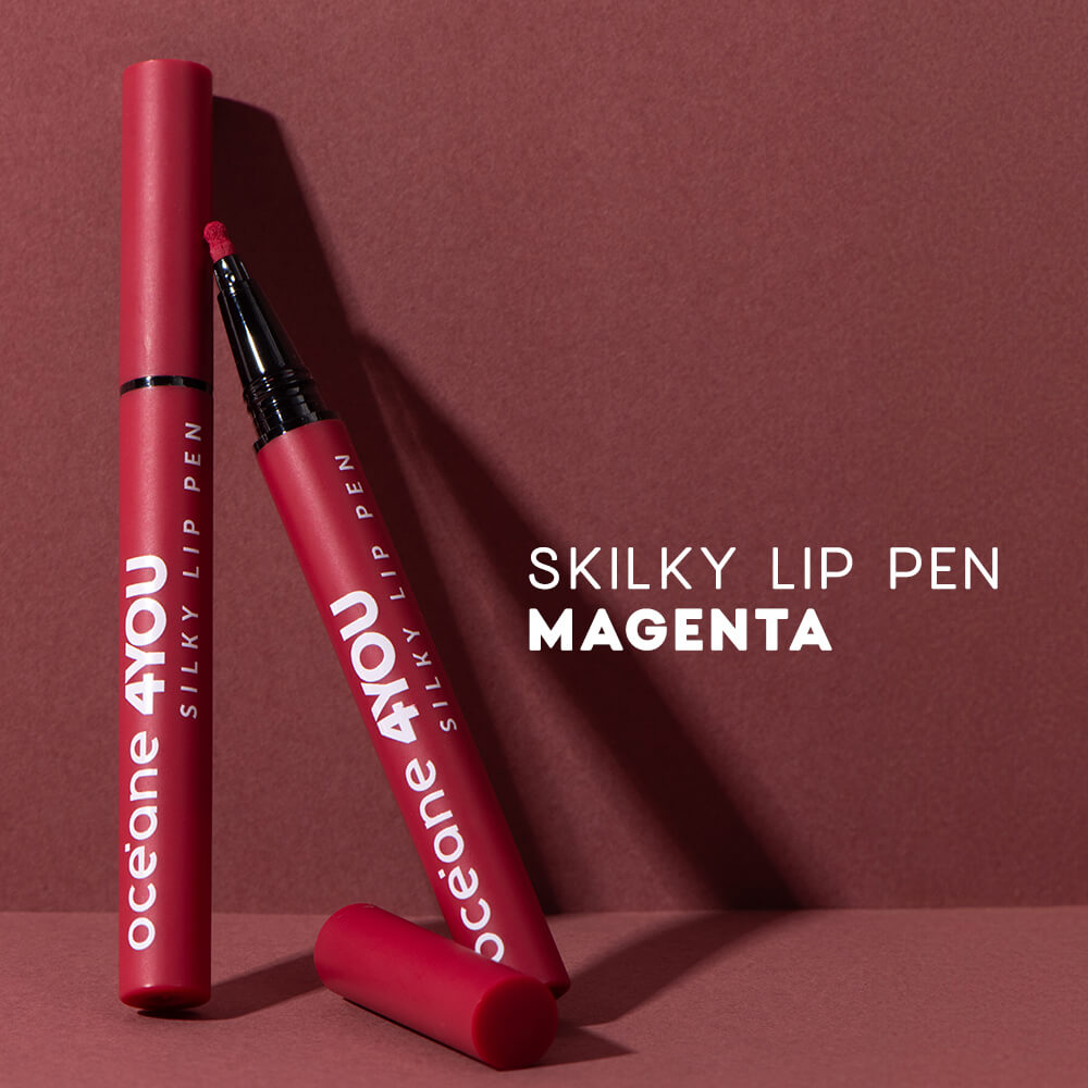 Caneta Batom Rosa - Silky Lip Pen Magenta 4you 0,6ml - Imagem 2