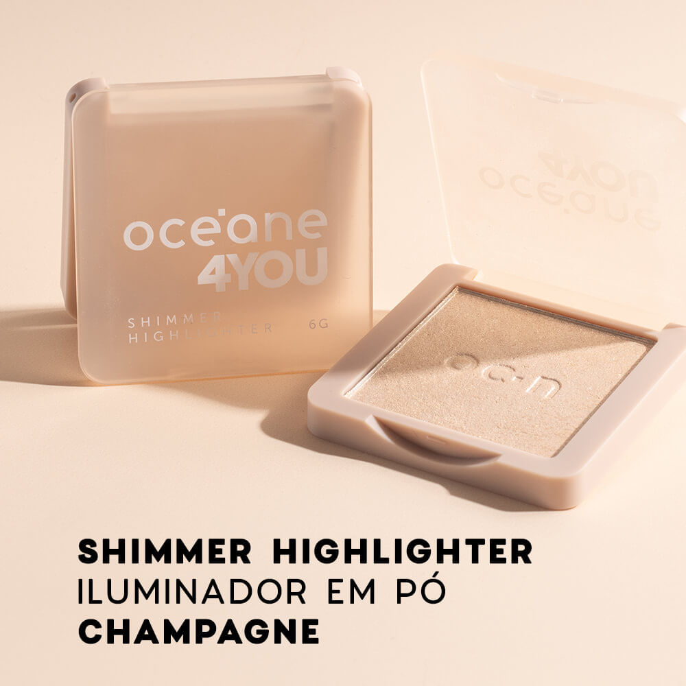 Iluminador Facial Pelorado - Shimmer Highlighter Champagne 4you 6g - Imagem 2