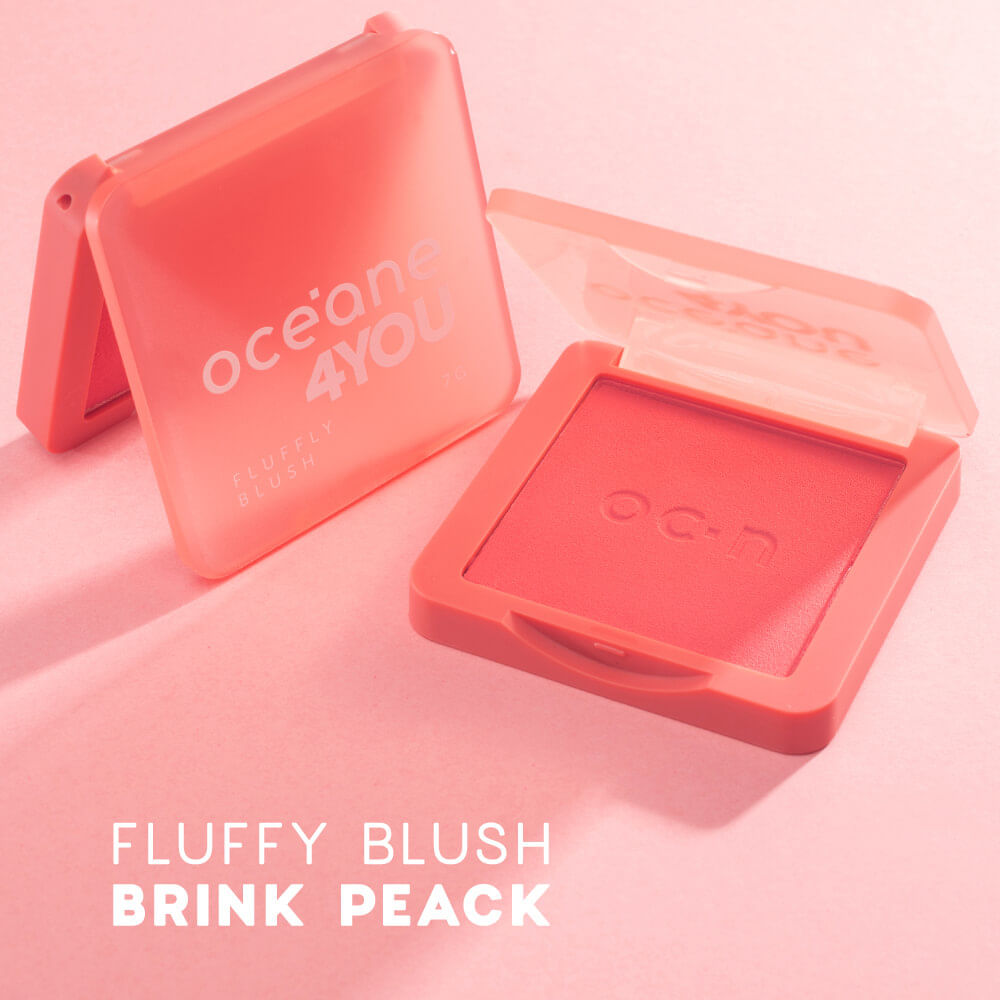 Blush Cremoso Pêssego - Fluffy Blush Brink Peach 4you 7g - Imagem 2