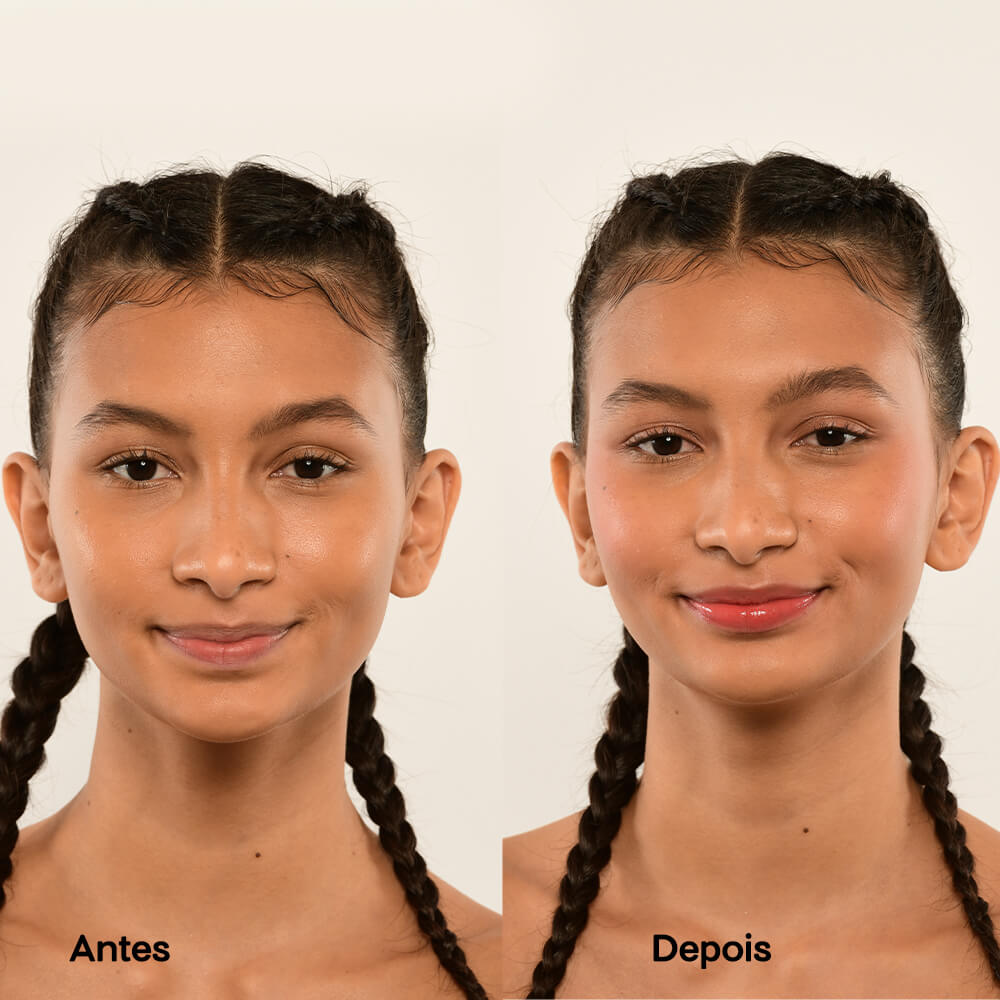 Blush Cremoso Pêssego - Fluffy Blush Brink Peach 4you 7g - Imagem 7