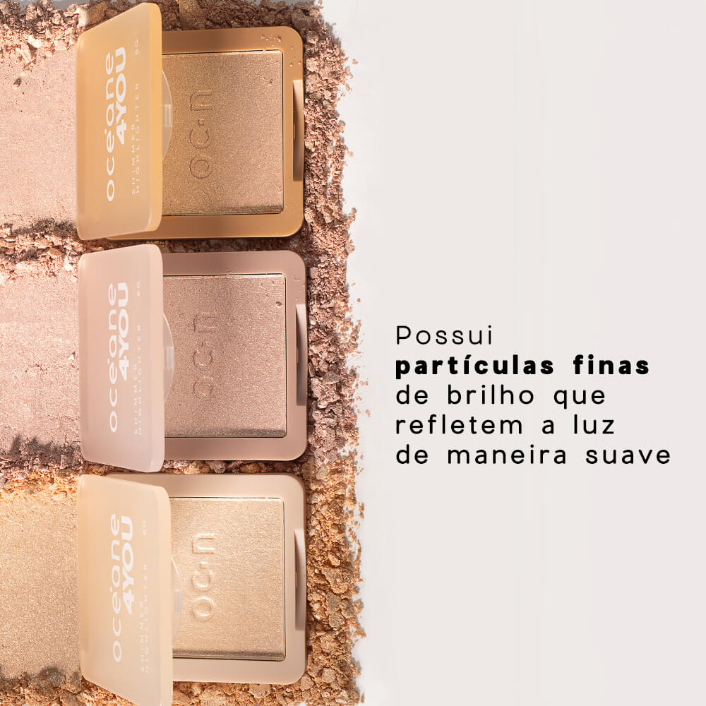 Kit Blush Cremoso Pêssego + Iluminador Facial Perolado 4you (2 Produtos) - Imagem 7