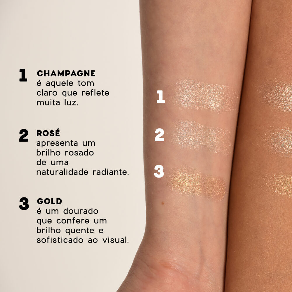 Kit Blush Cremoso Pêssego + Iluminador Facial Perolado 4you (2 Produtos) - Imagem 8