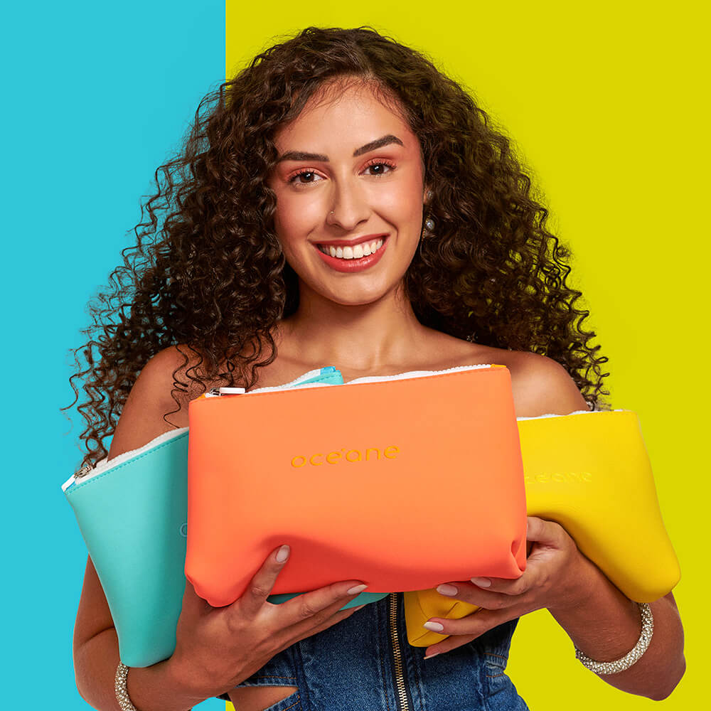 Nécessaire Neoprene Laranja Océane 4you - Imagem 4