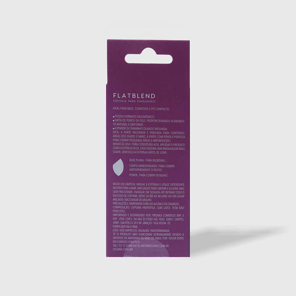 Kit Esponjas de Maquiagem - Flat Blend Roxa Océane Purple (2 Produtos) - Imagem 8