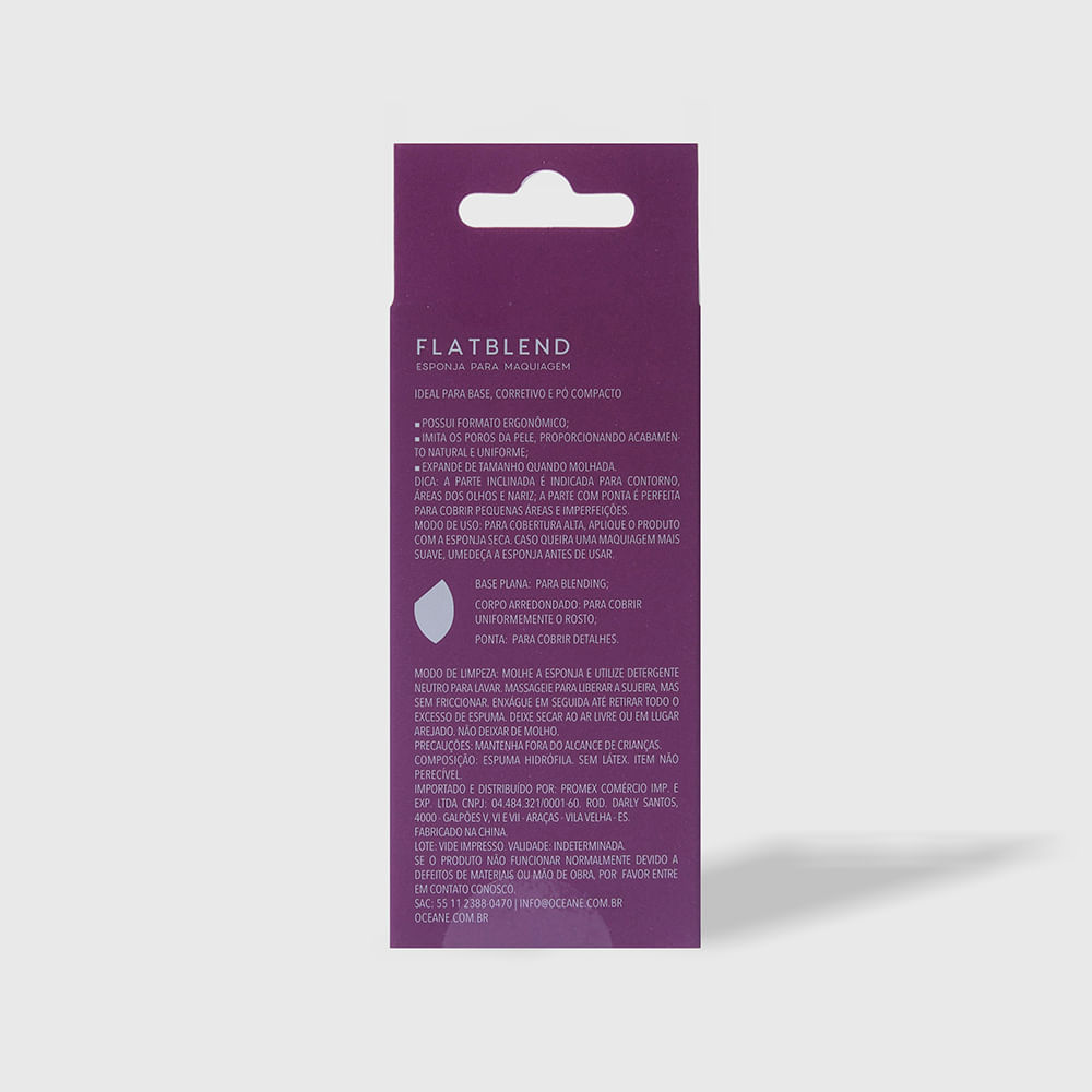 Kit Esponjas de Maquiagem - Flat Blend Verde Océane Purple (3 Produtos) - Imagem 8