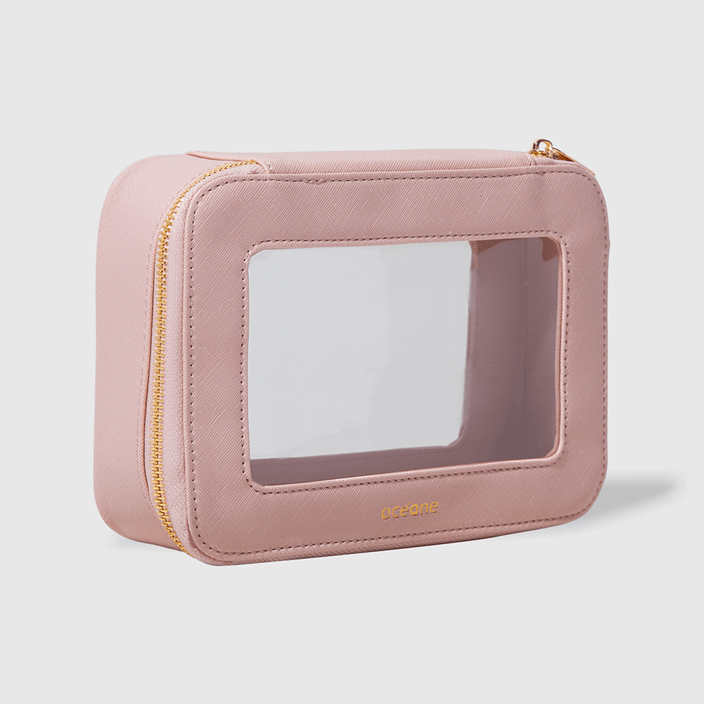 Nécessaire Nude com Transparência - Crystal Case